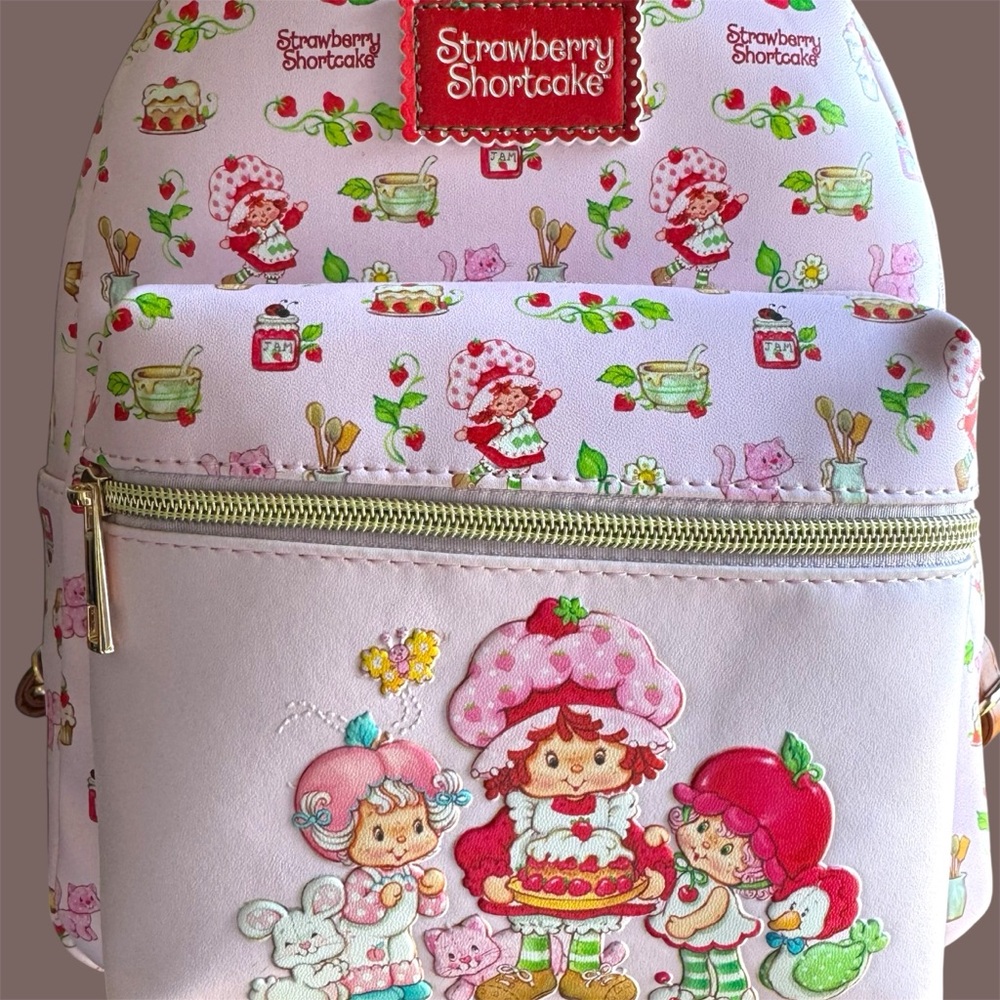 Strawberry Shortcake Women's Backpack - Pink and Brown - Picture 2 of 6